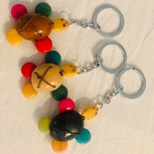 Colombian Handmade Turtle Keychain